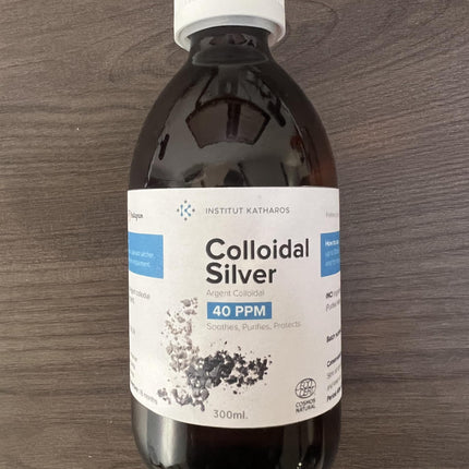 Colloidal Silver Liquid 10 fl oz & Spray | Bioactive Hydrosol Silver Water 40 PPM