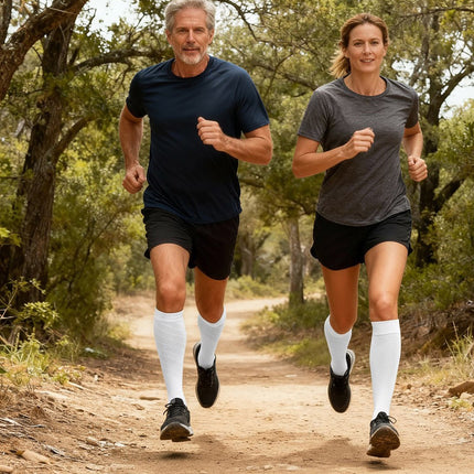 Compression Socks for Women & Men (20-30 mmHg), Knee-High Flight Socks