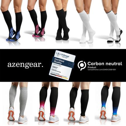 Compression Socks for Women & Men (20-30 mmHg), Knee-High Flight Socks