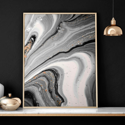 Living Room Wall Decor Ideas | Set of 3 Marble Art Prints