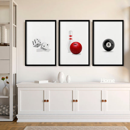 Cool Wall Art | Set of 3 Pop Wall art Prints