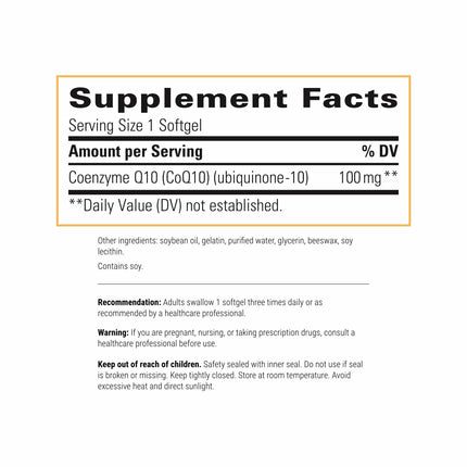 Integrative Therapeutics CoQ10 100 mg – Cellular Energy, Heart & Brain Support | 60 Softgels