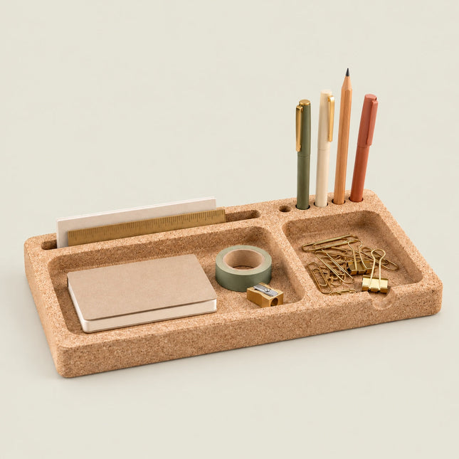 Cork Desk Organiser