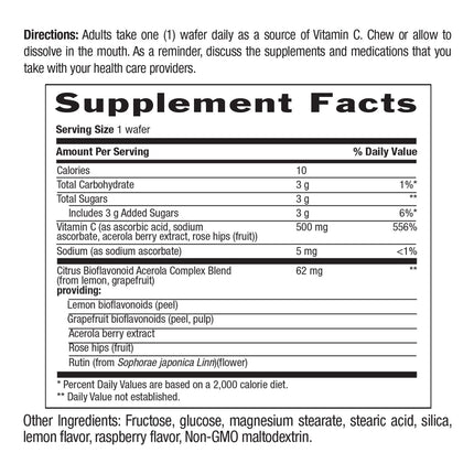 Country Life Acerola Vitamin C Complex - 500mg Berry Chewables for Immune Support, GFCO Gluten Free, AVA Vegan