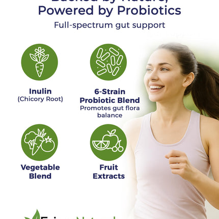 Probiotic & Prebiotic Supplement – 5 Billion CFU, 6 Strains | Digestive & Immunity Support