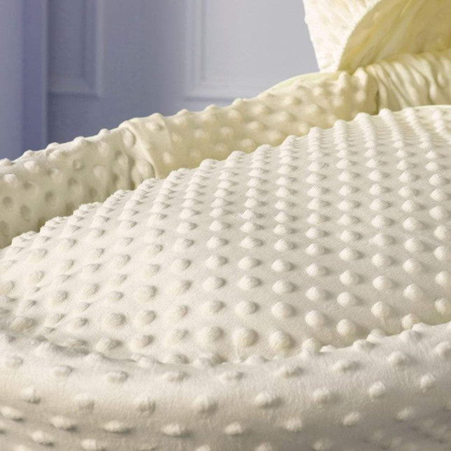 Cream Dimple Moses Basket Bedding Set