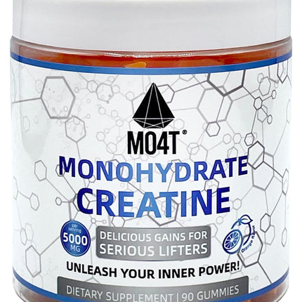 Creatine Monohydrate Gummies 5000 mg - Sugar Free Orange Flavor | Men & Women