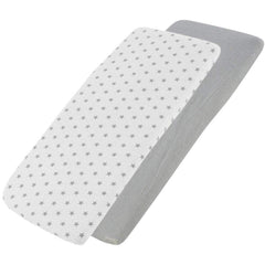 Crib Jersey Fitted Sheets 100% Cotton 40x90cm - Pack Of 2 - Fits All Models