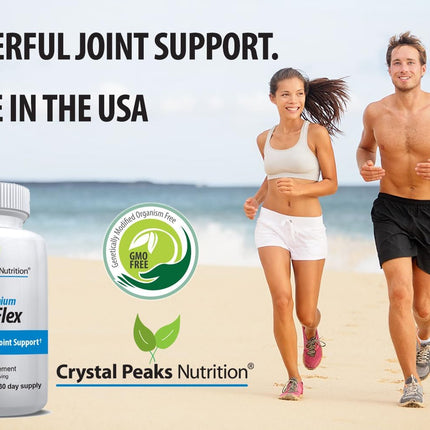 Crystal Peaks Nutrition Organic Curcuminoids OsteoFlex – Turmeric + Bioperine for Joint Support | 60 Capsules
