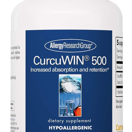 CurcuWIN 500 Turmeric Curcumin 500mg - Allergy Research Group | 60 Veg Capsules