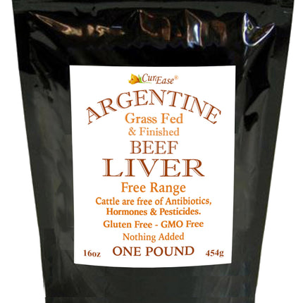 CurEase Argentine Grass-Fed Beef Liver Powder - Undefatted Desiccated 1 lb