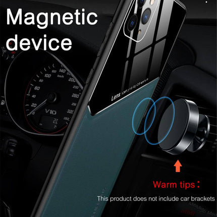 Acrylic + PU Leather Black Case - For iPhone 12 / 12 Pro Case