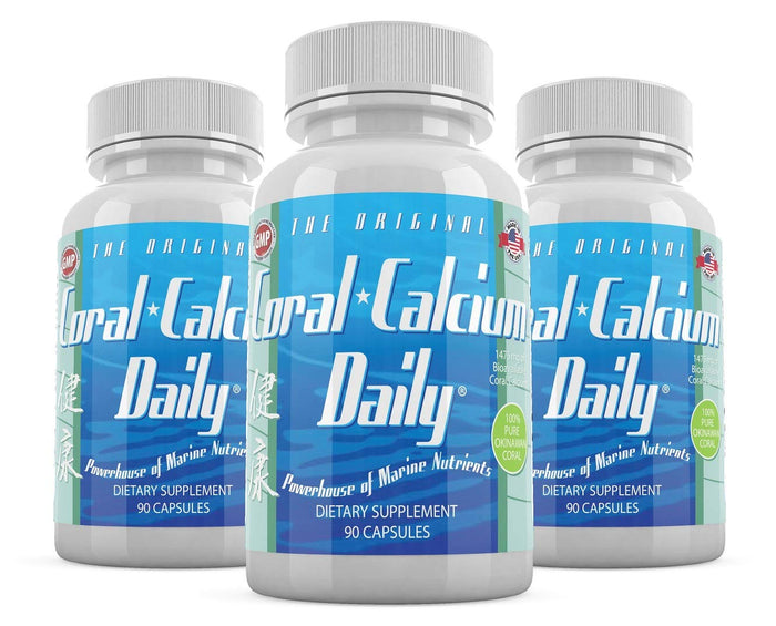 Daily Health Pure Okinawa Coral Calcium – 1475mg, 270 Capsules (3 Month Supply)
