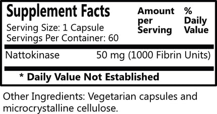 Daily Nattokinase – 50 mg per Capsule | Kosher & Vegan