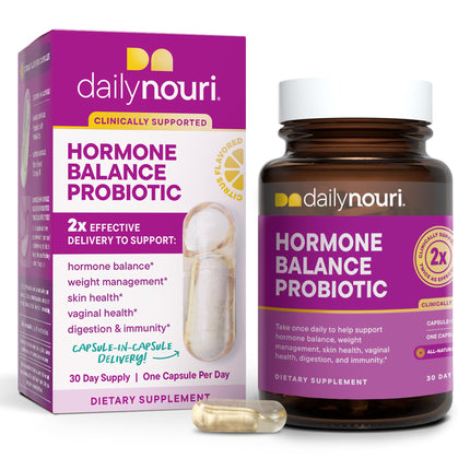Daily Nouri Hormone Balance Probiotic for Women | 7 Strains, 30-Day