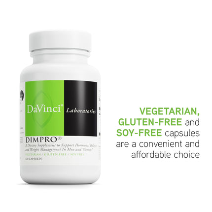 DaVinci Labs DIMPro 75mg – Hormonal Balance & Estrogen Metabolism | Gluten-Free, 120 Servings