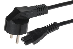 Maplin IEC C5 3pin Plug Female to EU Schuko Plug Power Supply Cable - 2m