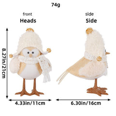 Jingchen Christmas Luminous Bird Christmas Gift Table Decorative Ornaments