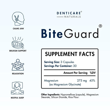 Denticare Bite-Guard: Teeth Grinding & Clenching Relief – 90 Vegan Capsules