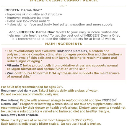 Derma One: First Signs of Aging Formula with Marine Complex & Antioxidant Supplement | IMEDEEN
