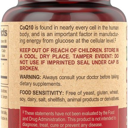 DEVA Vegan Coenzyme Q10 100mg - Chewable, 90 Tablets, Pack of 2