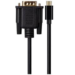 Maplin USB-C 3.1 to VGA Full HD 60Hz Cable (Supports Alt Mode) - Black, 1.8m