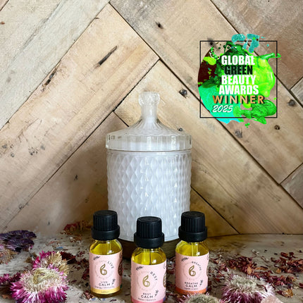 Aroma Diffuser with Blended Oil Steps - Stress relief, Energy Boost, Sleep & Hormone Balance