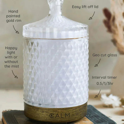 Aroma Diffuser with Blended Oil Steps - Stress relief, Energy Boost, Sleep & Hormone Balance