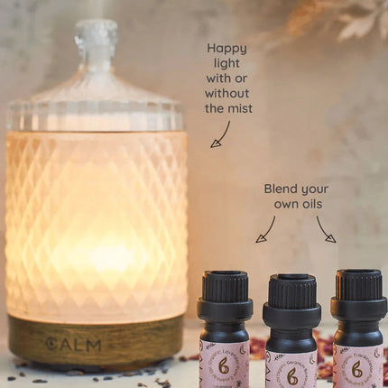 Hand-Painted Cut Glass Aroma Diffuser