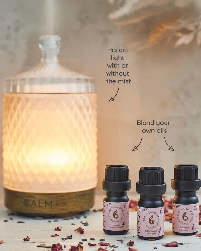 Hand-Painted Cut Glass Aroma Diffuser