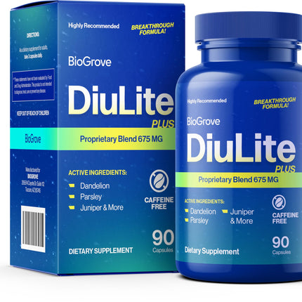 Water Pills for Swollen Feet & Legs – Easy-to-Swallow, Fast-Acting | Diulite