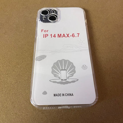 Soft TPU Clear Case with Dust Plug - For iPhone 14 Plus