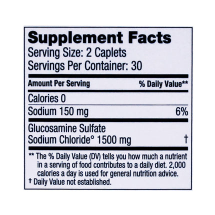DONA Crystalline Glucosamine Sulfate 750 mg – Joint Health & Knee Comfort, 60 Count