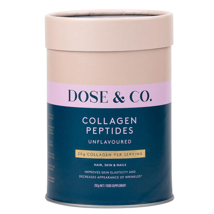 DOSE & CO Pure Collagen Peptides – Unflavored Powder, 10oz | Hair, Skin & Nails