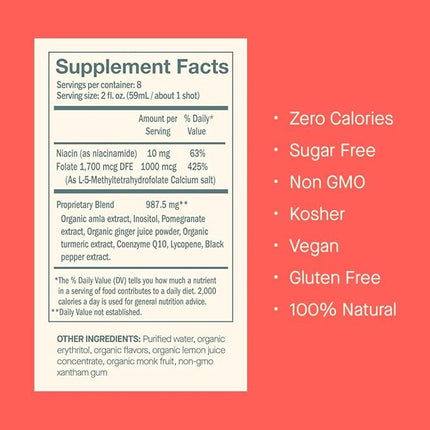 Dose for Cholesterol – Supports Healthy Cholesterol Levels Within Normal Range – Pomegranate 2 Fl oz (6 Pack)