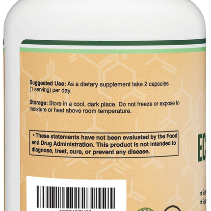 Double Wood Beta Ecdysterone Supplement - 500mg per Serving, 60 Servings, Non-GMO & Gluten Free