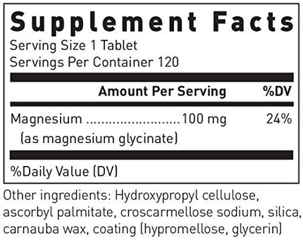 Douglas Laboratories Magnesium Glycinate – Supports Normal Heart Function & Bone Formation – 120 Tablets