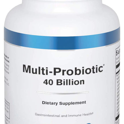 Douglas Laboratories Multi-Probiotic 40 Billion – Synbiotic Probiotics & Prebiotics for Gut Health | 60 Vegetarian Acid-Resistant Capsules