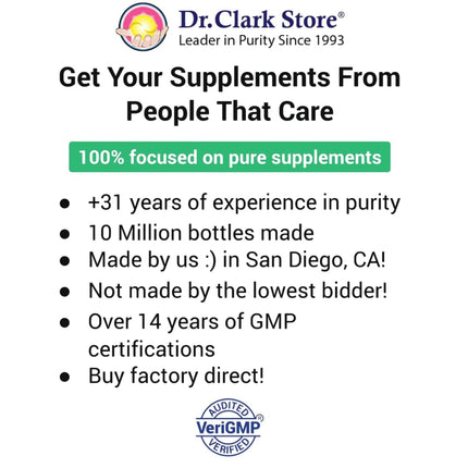 Dr Clark Store Cysteine 500mg – 100 Capsules (Pack of 2) for Immune & Respiratory Support