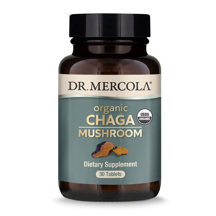Dr. Mercola Organic Chaga Mushroom - 30 Servings, Immune Support, USDA Organic
