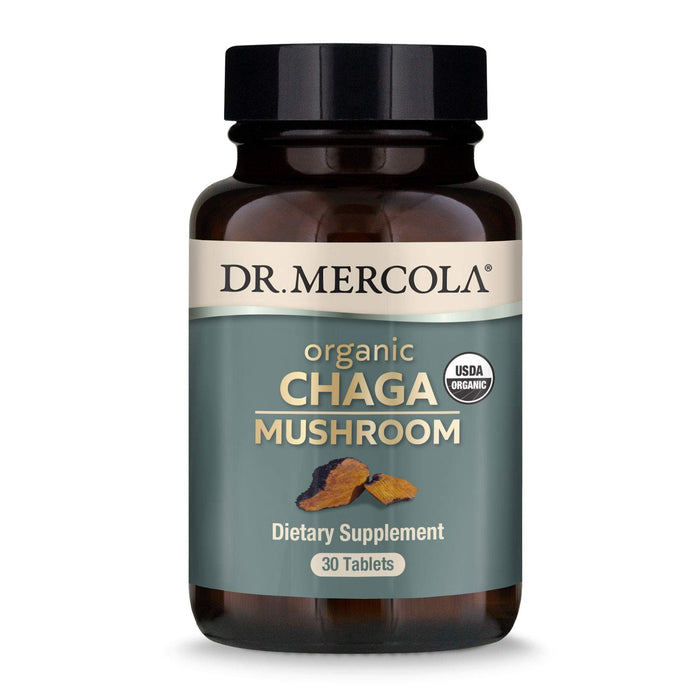 Dr. Mercola Organic Chaga Mushroom - 30 Servings, Immune Support, USDA Organic