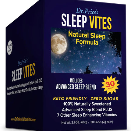 Dr. Price's Sleep Aid for Adults – Berry Flavor, 30 Servings | Doctor-Formulated Sleep Supplement