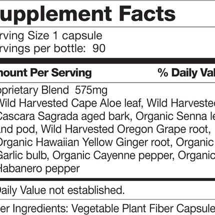 Dr. Schulze's Intestinal Formula #1 – Plant-Based Colon Cleanse & Bowel Movement Support | 90 Count