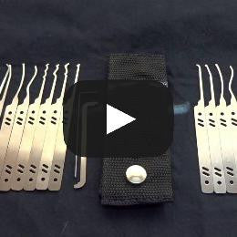 SERENITY Beginners Lock Pick Set + Leather Wallet