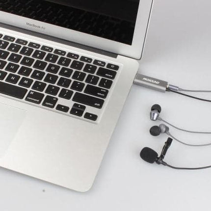 ProSound Lavalier USB-A Microphone Omnidirectional Electret Condenser with 3.5mm Audio Socket