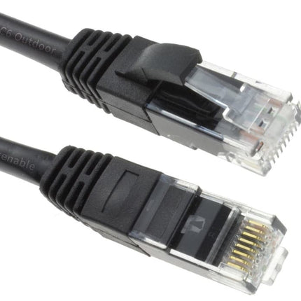 Maplin Outdoor External CAT6 Copper UTP Ethernet Network Cable - Black