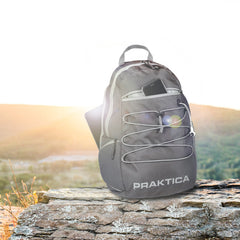 PRAKTICA All Weather Day 12L Backpack with Rain Cover & Binocular Pocket - Grey