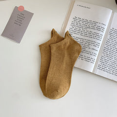 Women's Smiley Ankle Socks Thin Embroidery Ins Short Fashion Tight Socks