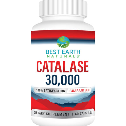 Best Earth Naturals Catalase 30,000 Supplement - Hair Support - 60 Capsules