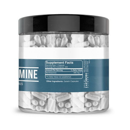 Earthborn Elements Benfotiamine 200 Capsules – Pure & Undiluted, No Additives